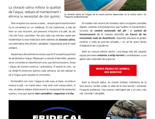 Nou publireportatge a Casa & Confort sobre piscines
